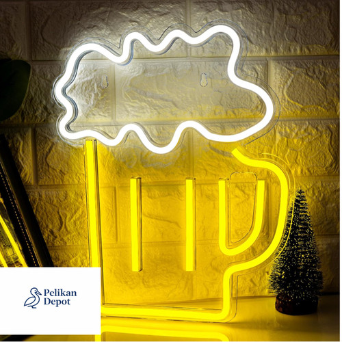 Led wandleuchte neon - led, bier
