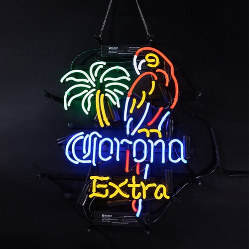Corona extra papagei neon sign - extra,