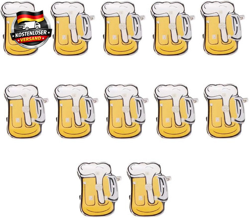 Leuchtende bierkrug anstecker - leuchtende,