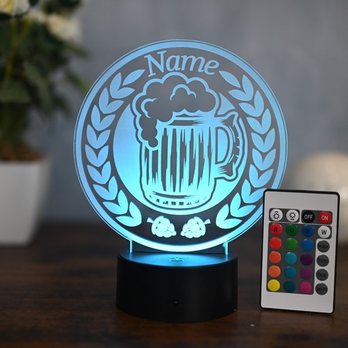 Personalisierte led bier lampe - led,