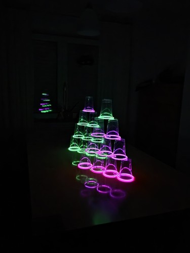 Bierpong set leuchtend - set,