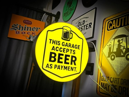 Diese garage akzeptiert bier - diese,