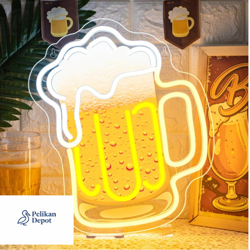 Neon bier schild dimmbar - bier,