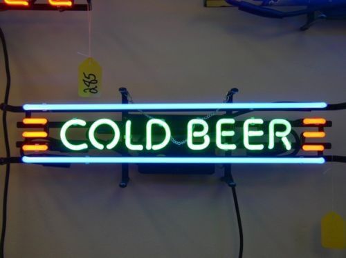 Cold beer neon - neon, sign