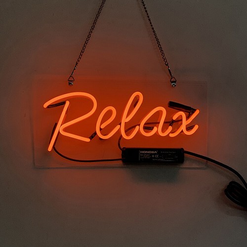Relax neon sign bier bar - relax,