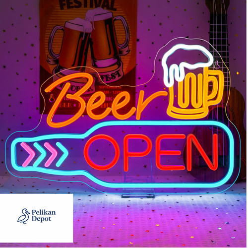 Led bier schild dimmbar - led,