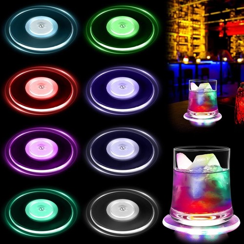 8er led untersetzer - led, bunt